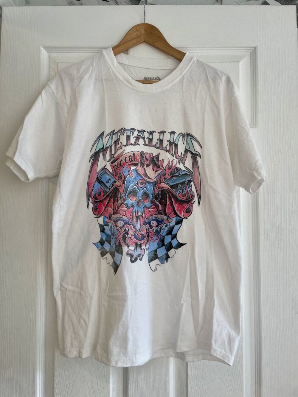 Metallica NorCal Skull Graphic Tee – White (SM/MD)